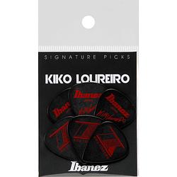Foto van Ibanez b1000kl-bk kiko loureiro signature plectrums 1.2 mm - 6 pack - zwart
