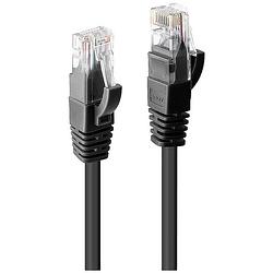 Foto van Lindy 48075 rj45 netwerkkabel, patchkabel cat 6 u/utp 0.3 m zwart 1 stuk(s)