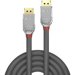 Foto van Lindy displayport aansluitkabel displayport stekker, displayport stekker 0.50 m grijs 36300 displayport-kabel