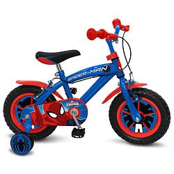 Foto van Spider-man 14 inch 23,5 cm jongens v-brake blauw/rood