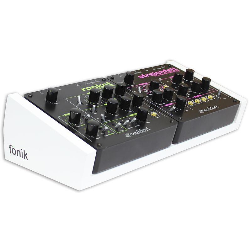 Foto van Fonik audio innovations original stand 2x waldorf rocket/streichfett/2-pole (white)