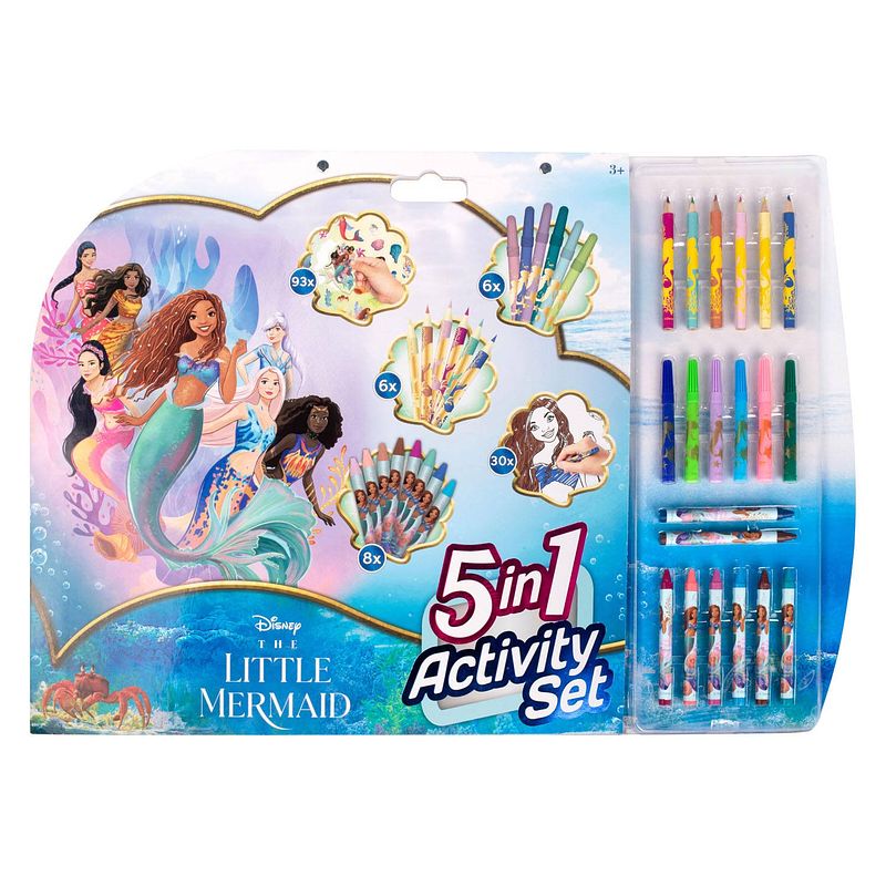 Foto van Canenco the little mermaid 5in1 kleur set