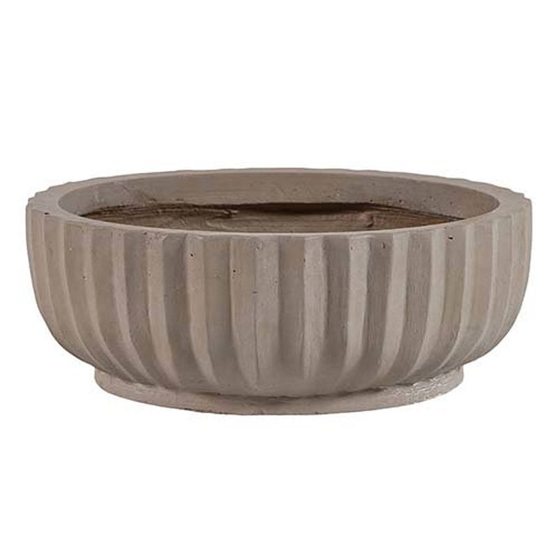 Foto van E'slite - bloempot adelaide round bowl taupe 53x20 cm