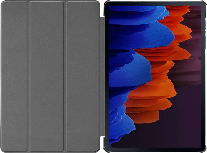 Foto van Just in case tri-fold samsung galaxy tab s7 book case zwart