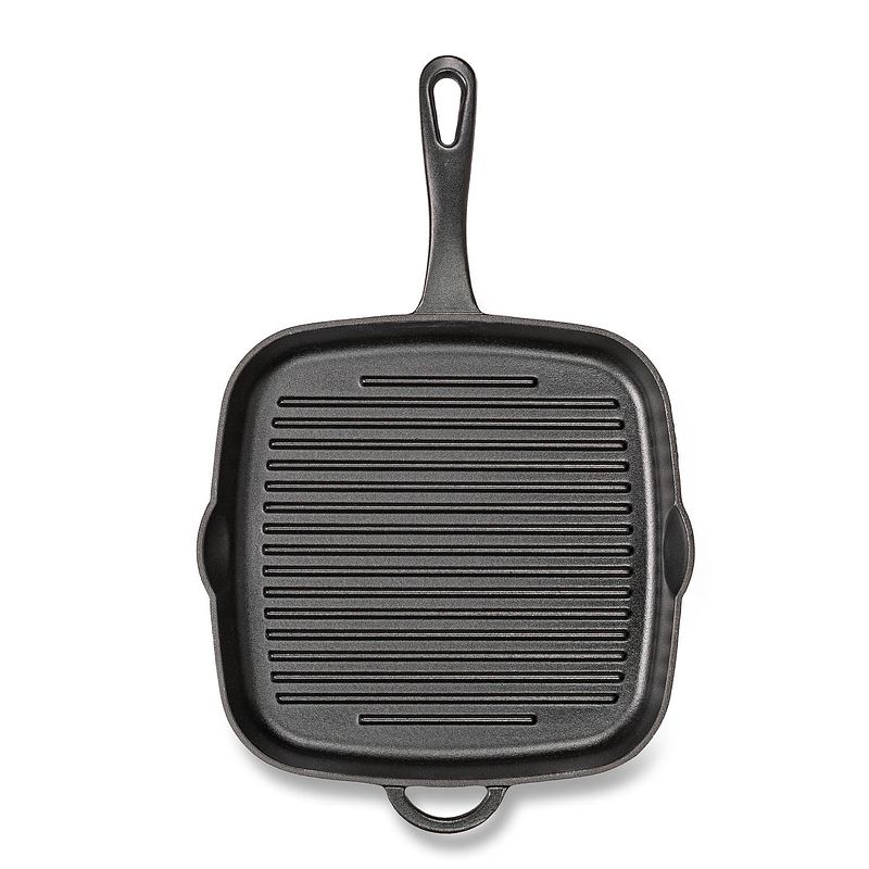 Foto van Blokker forte grillpan - 25x25cm - gietijzer - zwart