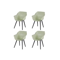 Foto van Hartman sophie studio dining armstoel - french green - set van 4