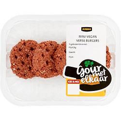 Foto van 4+2 gratis | jumbo mini burger vegan 180g aanbieding bij jumbo