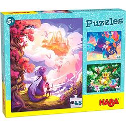 Foto van Haba legpuzzel fantasieland junior 20 x 25 cm karton 3-delig