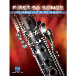 Foto van Hal leonard first 50 songs you should play on clarinet songboek voor klarinet