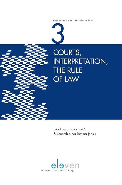 Foto van Courts, interpretation, the rule of law - ebook (9789460948671)