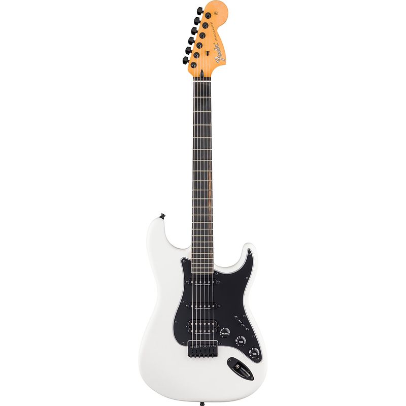 Foto van Fender limited edition player ii advanced stratocaster hss ht eb arctic white elektrische gitaar met deluxe gigbag