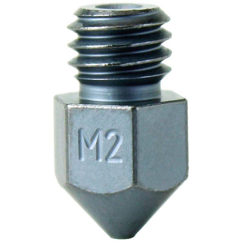 Foto van Micro-swiss mondstuk mk8 high speed-stee 0,8 mm m2 hardened high speed steel nozzle m2500-08