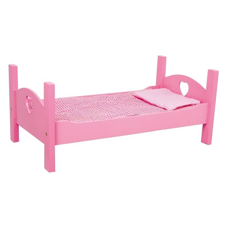 Foto van Small foot poppenstapelbed 43 cm roze