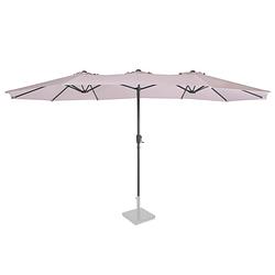 Foto van Vonroc parasol iseo - 460x270cm - premium parasol beige