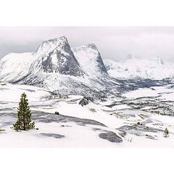 Foto van Komar white enchanted mountains vlies fotobehang 400x280cm 8-banen