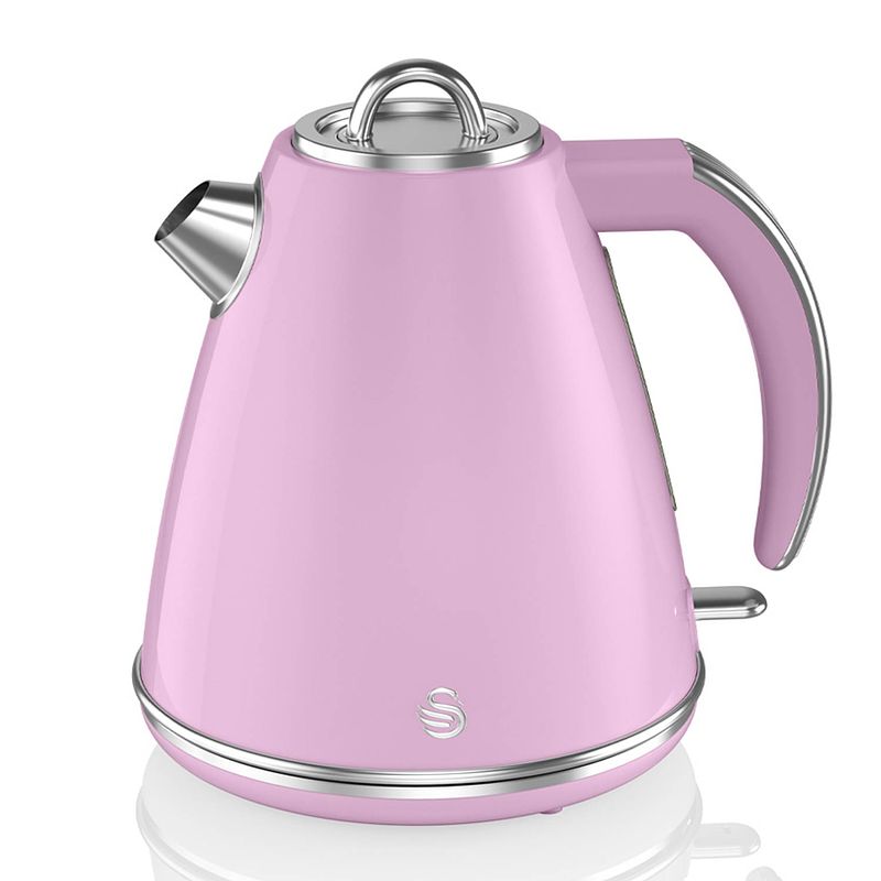 Foto van Swan retro waterkoker 1.5 l roze