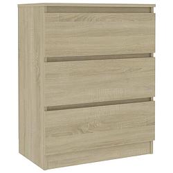 Foto van Vidaxl dressoir 60x33,5x76 cm spaanplaat sonoma eikenkleurig