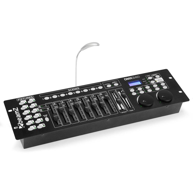 Foto van Beamz dmx-240 192-kanaals dmx controller met midi