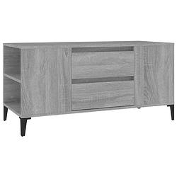 Foto van The living store tv-meubel industrieel - 102 x 44.5 x 50 cm - grijs sonoma eiken