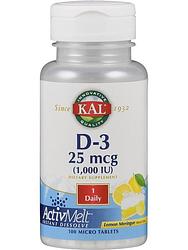 Foto van Kal vitamine d3 25mcg tabletten