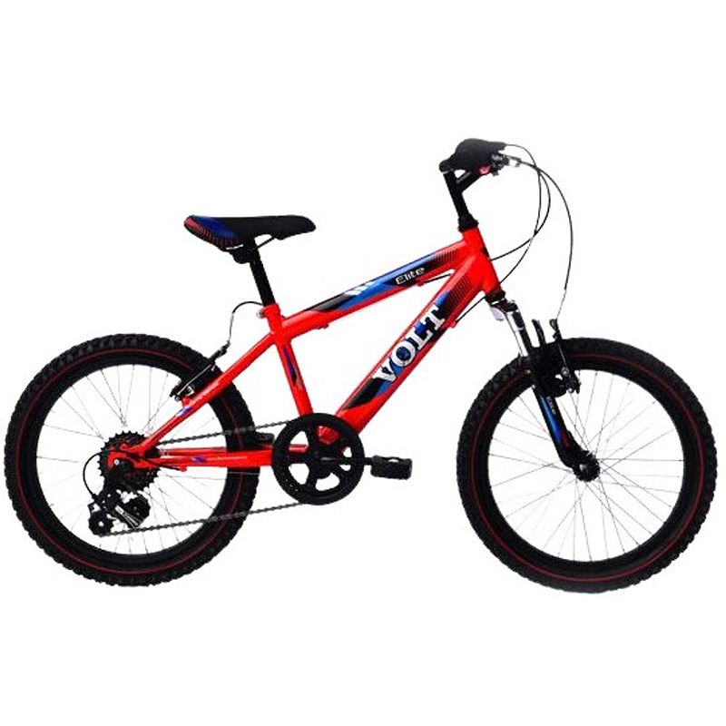 Foto van Elite volt hardtail mountainbike 20 inch jongens 6v knijprem rood