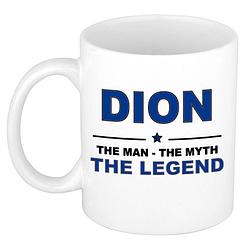 Foto van Dion the man, the myth the legend cadeau koffie mok / thee beker 300 ml - naam mokken