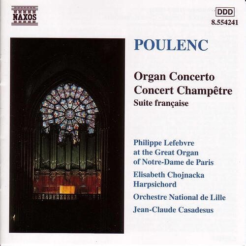 Foto van Poulenc: organ concerto/concert champêtre - cd (0636943424124)