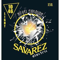 Foto van Savarez nickel explosion x50l light 010-046 snarenset voor elektrische gitaar