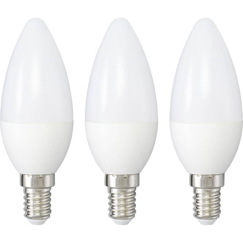 Foto van Sygonix sy-4892456 led-lamp energielabel f (a - g) e14 2.9 w = 25 w warmwit (ø x h) 35 mm x 100 mm 3 stuk(s)