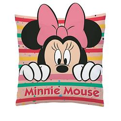 Foto van Disney kussen minnie mouse 35 x 35 cm roze/beige