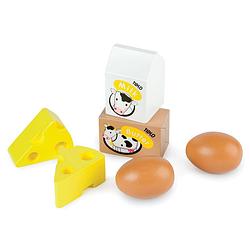 Foto van Tidlo houten eieren en zuivel