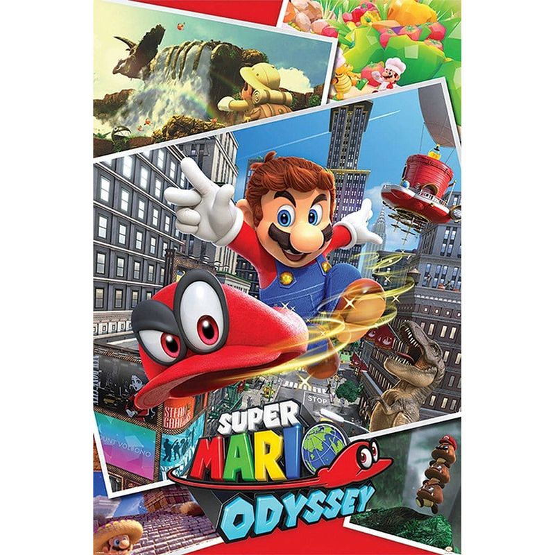 Foto van Pyramid super mario odyssey collage poster 61x91,5cm