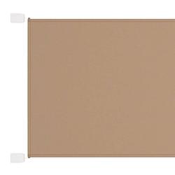 Foto van Vidaxl luifel verticaal 60x360 cm oxford stof taupe