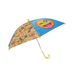 Foto van Paraplu voor kinderen 65 cm met emoji smiley - kinderparaplu emoji smiley - kinderparaplu- 65 cm