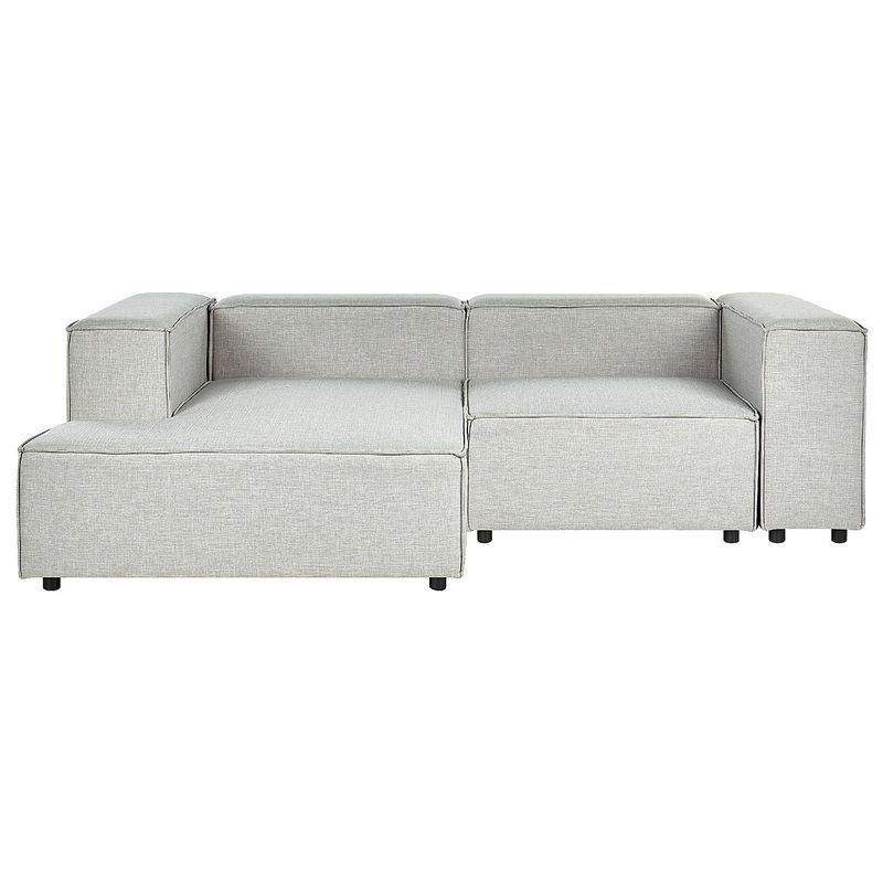 Foto van Beliani aprica - modulaire sofa-grijs-linnen