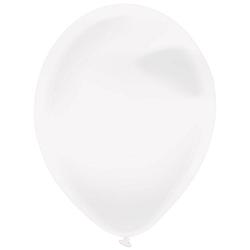 Foto van Amscan ballonnen kristalhelder 35 cm latex wit 50 stuks