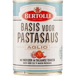 Foto van Bertolli basis voor pastasaus met knoflook en italiaanse tomaten 400 g bij jumbo