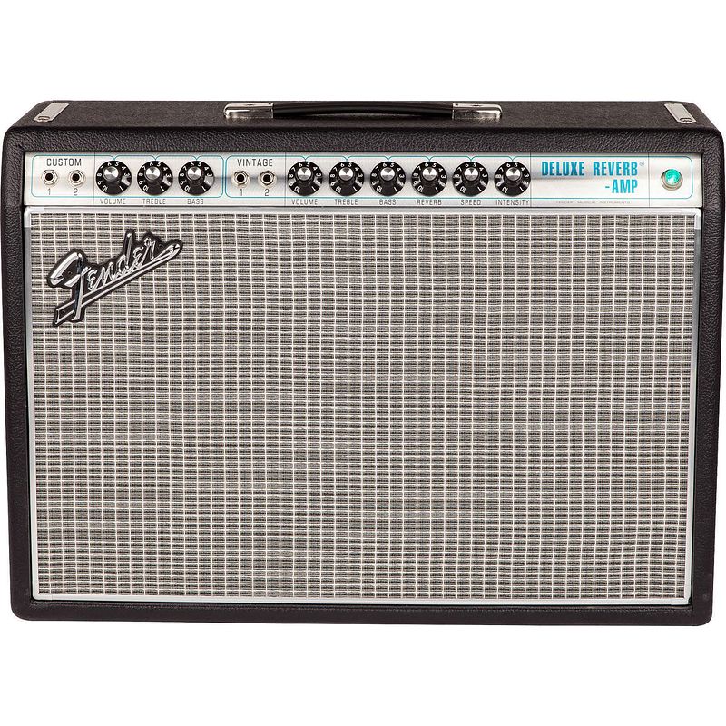 Foto van Fender 68 custom deluxe reverb buizenversterker combo