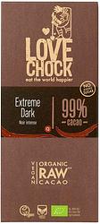 Foto van Lovechock extreme dark 99% cacao