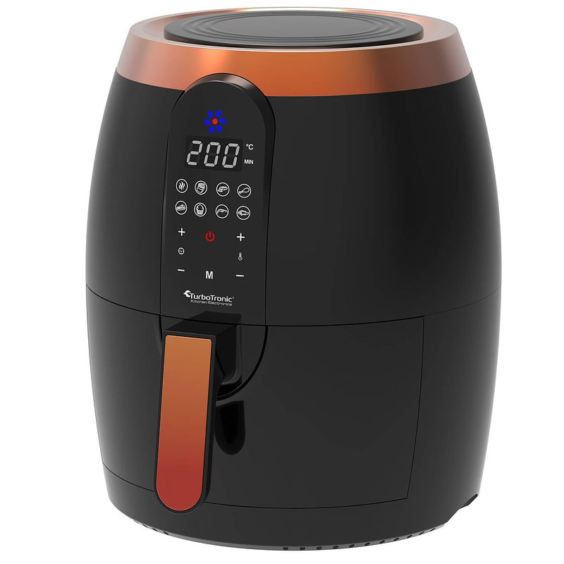 Foto van Turbotronic af10d digitale airfryer - heteluchtfriteuse - 3.5l - zwart