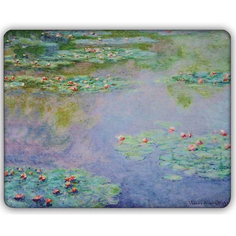 Foto van Dunne fleecedeken - plaid - kunst - 150 x 120 cm - waterlelies van claude monet