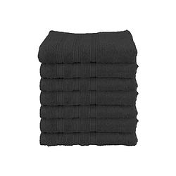 Foto van Zydante welness handdoek - sneldrogend - 50x100 cm - zwart - 5 stuks