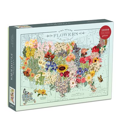 Foto van Wendy gold usa state flowers 1000 piece puzzle - puzzel;puzzel (9780735364769)