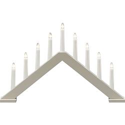 Foto van Konstsmide 3984-975 kerstboog pyramide warmwit led beige (mat)