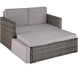 Foto van Tectake - loungesofa corfu-wicker tuinset- grijs-403884