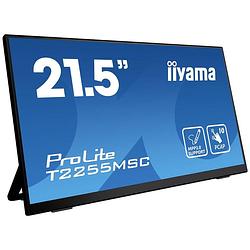 Foto van Iiyama prolite touchscreen monitor energielabel: d (a - g) 54.6 cm (21.5 inch) 1920 x 1080 pixel 16:9 5 ms hdmi, displayport, usb ips led