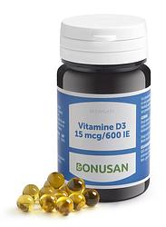 Foto van Bonusan vitamine d3 15mcg/600 ie capsules