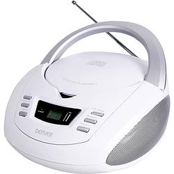 Foto van Denver tcu-211 radio/cd-speler vhf (fm) aux, usb, cd wit