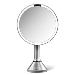 Foto van Simplehuman - spiegel met sensor, rond, 5x vergroting, zilver - simplehuman