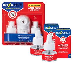 Foto van Roxasect anti-mug bundel - anti-mug muggenstekker voordeelpak en 2 navulverpakkingen